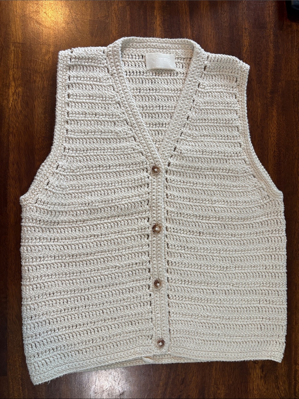 NITTO, JASMIN VEST, OFF WHITE MSRP $725 Nittoness